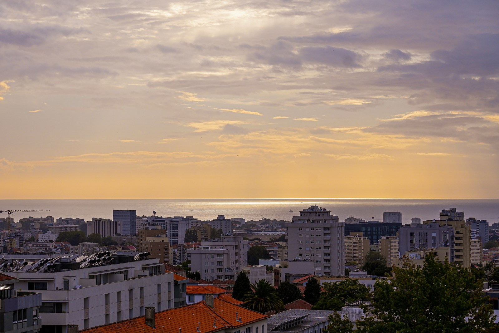 calm, city, coast, landscape, muted colours, warm light