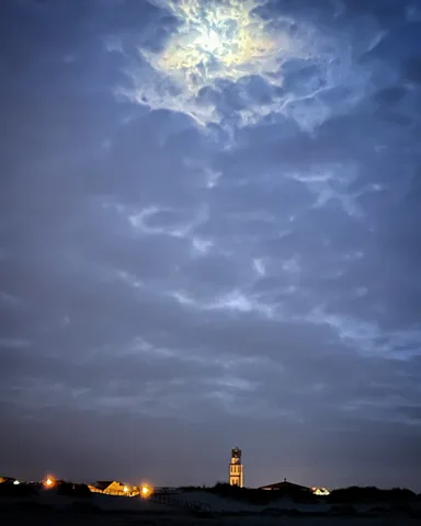 calm, coast, landscape, muted colours, night, solitude, warm light