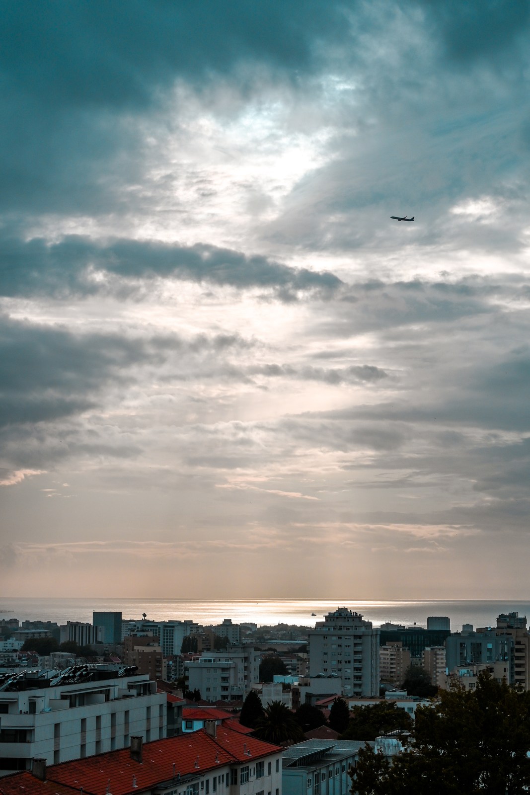 architecture, calm, city, coast, landscape, muted colours